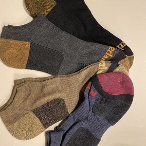 Timberland Outdoor Leisure No show Socks: 8 Pairs Black/Grey/Brown/Blue